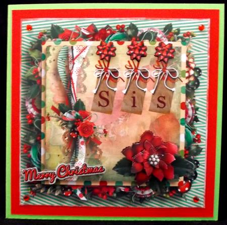8in Card Front Simply Christmas (sis) by Suzi Cooper