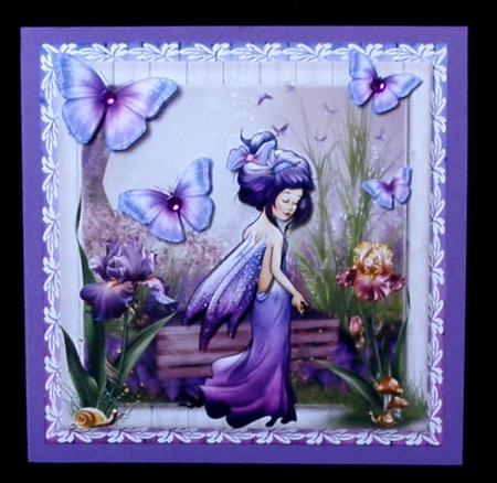 7.5 x 7.5 Cardtopper with Matching Gable Box in My Dreams by Suzi Cooper