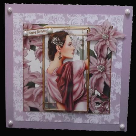 Art Deco Pandore (pink) 8x8 Mini Kit by Suzi Cooper