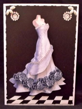 Gorgeous Lavender Evening Dress & Roses by Suzi Cooper