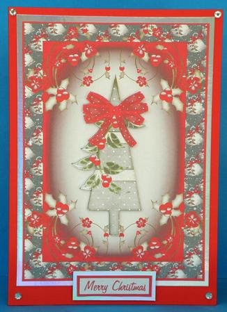 Xmas Tree Card Front by Suzi Cooper