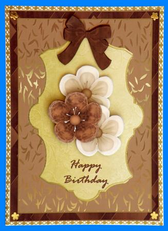 Chocolate, Coffee & Gold Birthday by Suzi Cooper