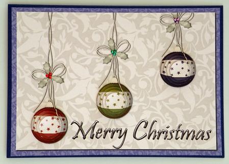 Xmas Baubles 1 by Suzi Cooper