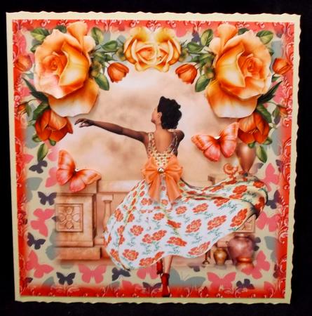 Beautiful Peach Rose Beauty Topper by Suzi Cooper