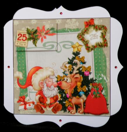 Rudolph and Santa by Suzi Cooper