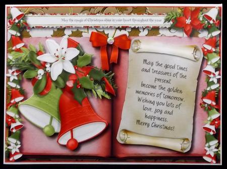 Beautiful Christmas Book Card  by Suzi Cooper
