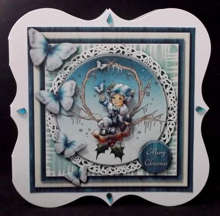 Cardtopper with Matching Insert Christmas Beauty by Suzi Cooper