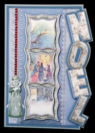 Christmas Carollers Over the Side Noel by Suzi Cooper