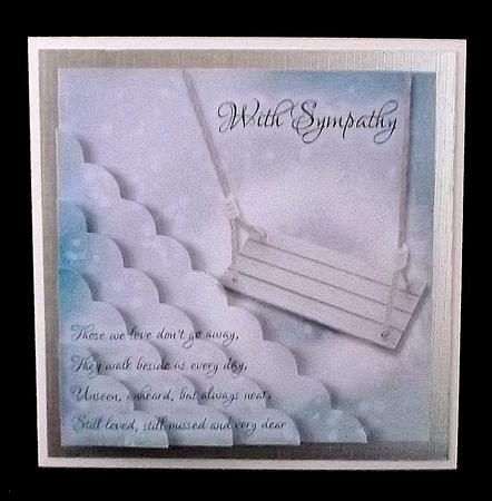 Those We Love Don't Go Away Male Sympathy Card by Suzi Cooper