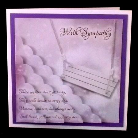 Those We Love Don't Go Away Female Sympathy Card by Suzi Cooper