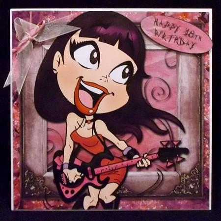 The Rock Goddess 8x8 Quick Card by Suzi Cooper