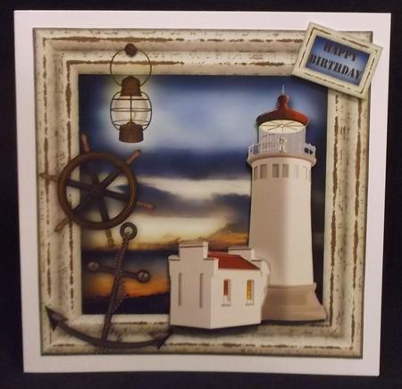 The Lighthouse Father's Day or Birthday Card by Suzi Cooper