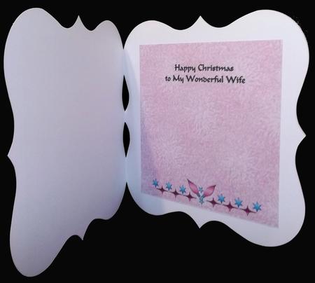 For a Wonderful Wife at Christmas Insert by Suzi Cooper