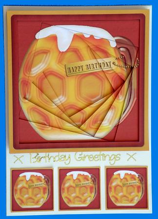 8 x 8 Mine's a Pint!! Twisted Tunnel Card Kit by Suzi Cooper