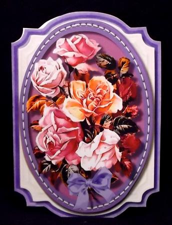 Print, Cut, Qand Fold, Lovely Shades of Lilac in a Stitched by Suzi Cooper