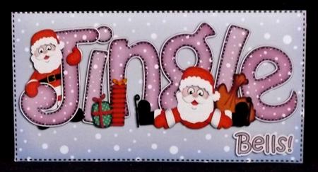 Xmas Jingle Santa Money or Gift Wallet and Card by Suzi Cooper