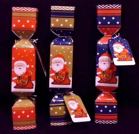 3D Santa Snowy Scene Christmas Cracker Boxes by Suzi Cooper