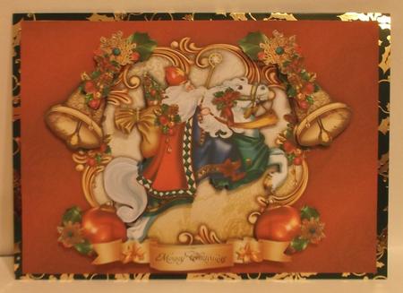 Vintage Traditional Santa Claus with Bells by Suzi Cooper