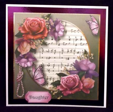 Belle Roses & Butterflies 8x8 by Suzi Cooper