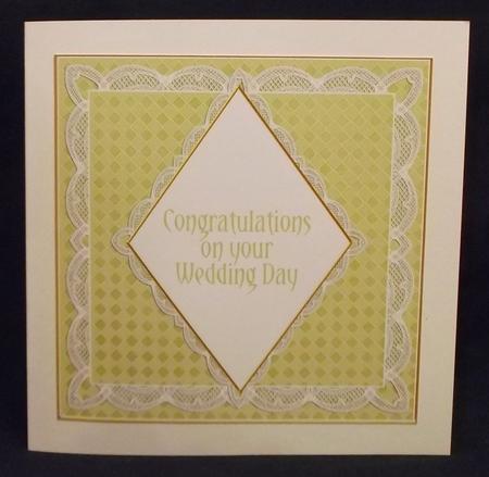 Cream Check 7in Diamond Insert Panel by Suzi Cooper