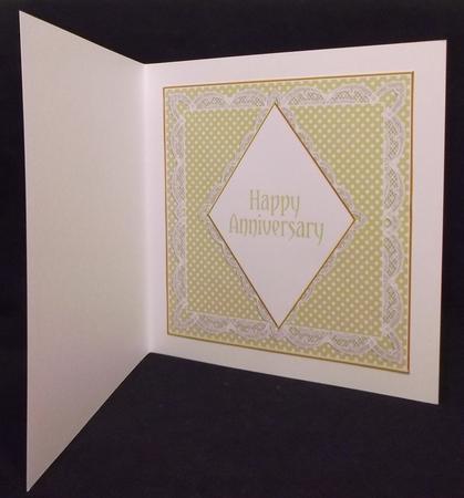 Cream White Dotty Spot 7in Diamond Insert Panel by Suzi Cooper