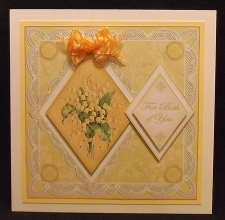Lily of Valley Both of You 7in Double Diamond Topper by Suzi Cooper