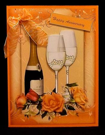 Lovely Champagne and Glasses  by Suzi Cooper