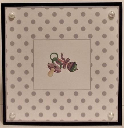Baby Boy 7x7ins Insert 1 by Suzi Cooper