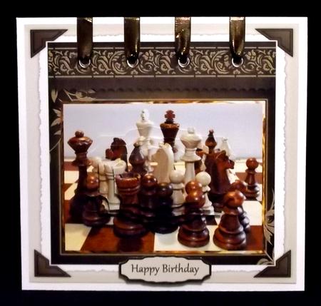 Chess Pieces Before the Game Card by Suzi Cooper