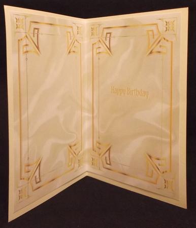 Gold Ornate Frames and Cream Satin A5 Insert by Suzi Cooper