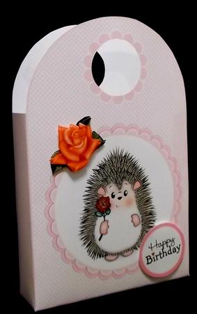 Hedgy with Rose Hedgehog Large Gift Bag by Suzi Cooper