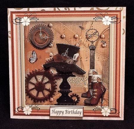 Red Steampunk Topper by Suzi Cooper
