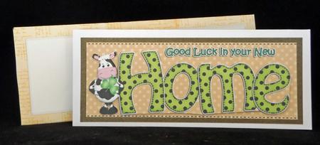 Large Dl New Home Quick Card 3D Decoupage by Suzi Cooper
