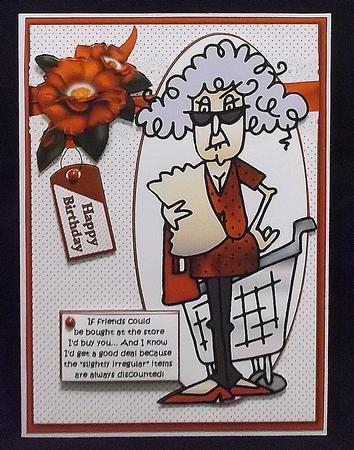 Stella Has a Discounted Friend Quick Card by Suzi Cooper