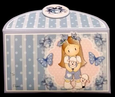 Chloe with Lambs Money Wallet by Suzi Cooper