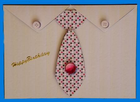 Man's Dress Shirt & Tie Card Topper 2 by Suzi Cooper