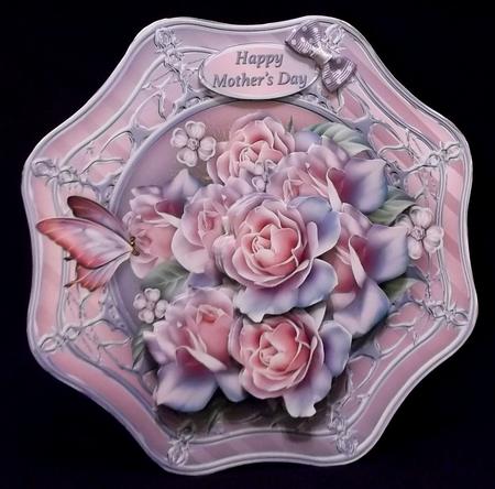 Pastel Roses Wavy Octagon Card Mini Kit by Suzi Cooper