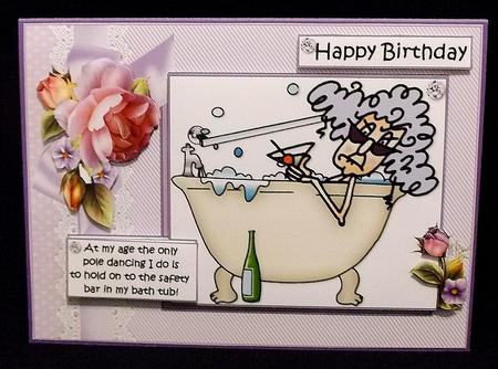Stella to Old to Pole Dance Quick Card by Suzi Cooper