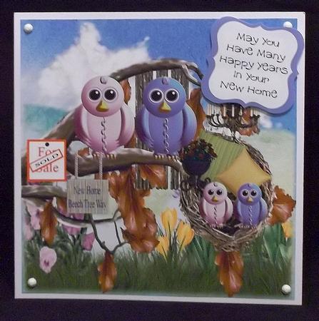 At Home with Madge, Dave and the Family 8x8 Topper by Suzi Cooper