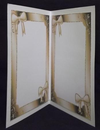 Pretty Brown Mettalic Ornate Frames with Bows A5 Insert by Suzi Cooper