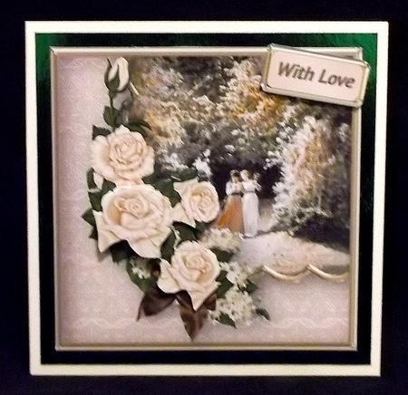 Roses in the Park Card Front by Suzi Cooper