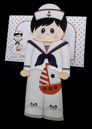 3D on the Shelf Card Kit - Sailor Boy Stuart by Suzi Cooper