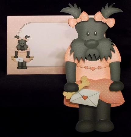 3D on the Shelf Card Kit - Maisie Scottie Dog by Suzi Cooper