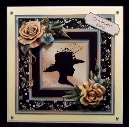 Silhouette & Champagne Roses Mini Kit by Suzi Cooper