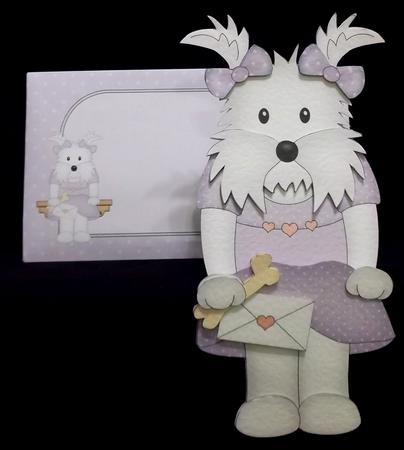 3D on the Shelf Card Kit - Jess Wesie Dog by Suzi Cooper