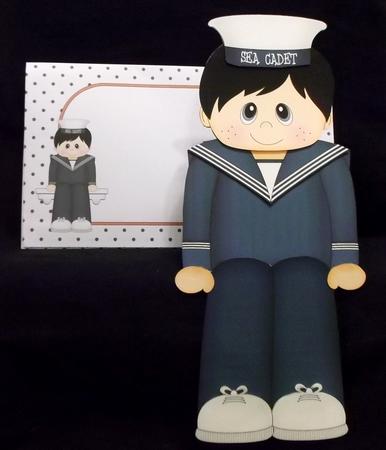 3D on the Shelf Card Kit - Sea Cadet Gary by Suzi Cooper