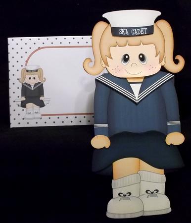 3D on the Shelf Card Kit - Sea Cadet Sharon by Suzi Cooper