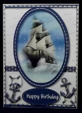 Beautiful Tall Ship on the High Seas by Suzi Cooper