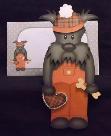 3D on the Shelf Card Kit - Hamish Scottie Dog by Suzi Cooper