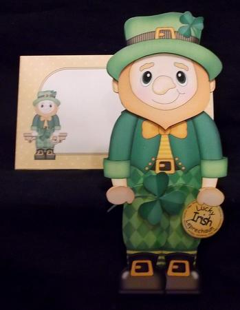 3D on the Shelf Card Kit - Lucky Irish Leprechaun by Suzi Cooper